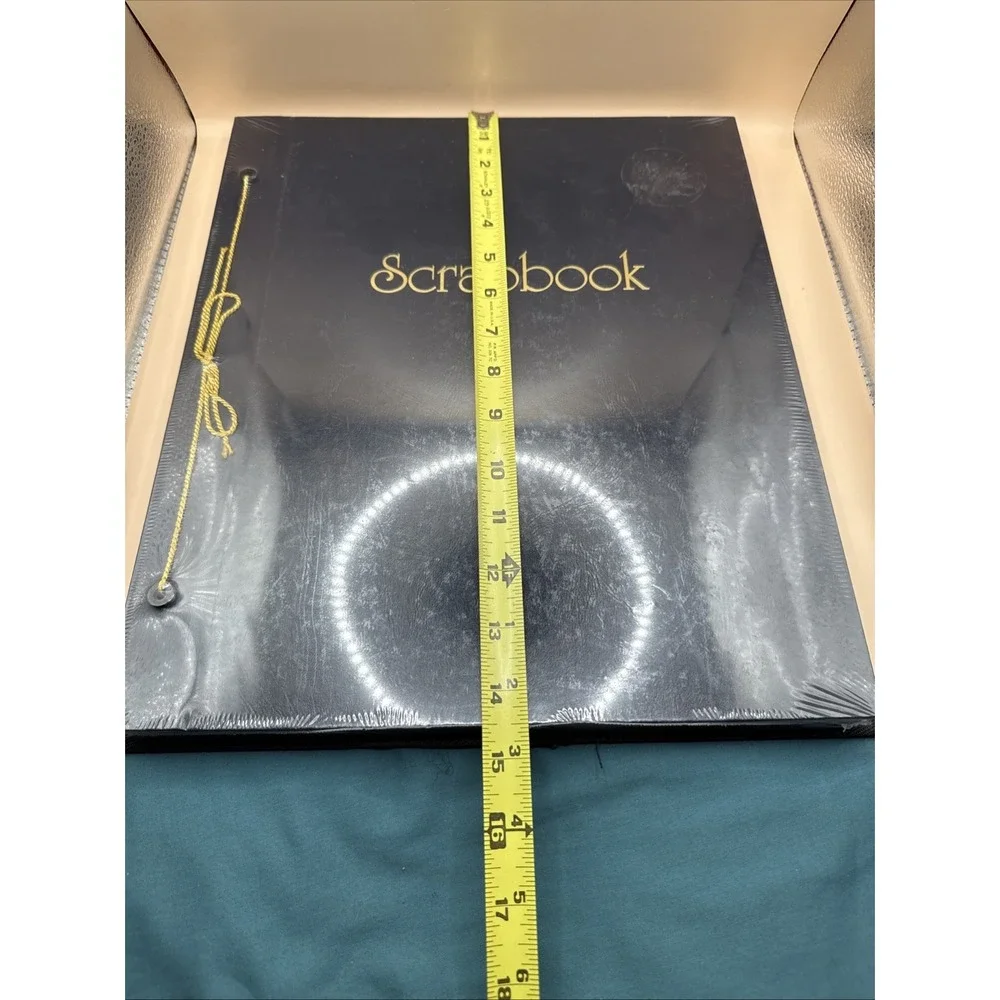 Scrapbook Thompson NAVY Postbound String Tied‎ 100 Jumbo Pages 14.5